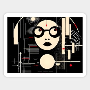 Bauhaus Girl Magnet